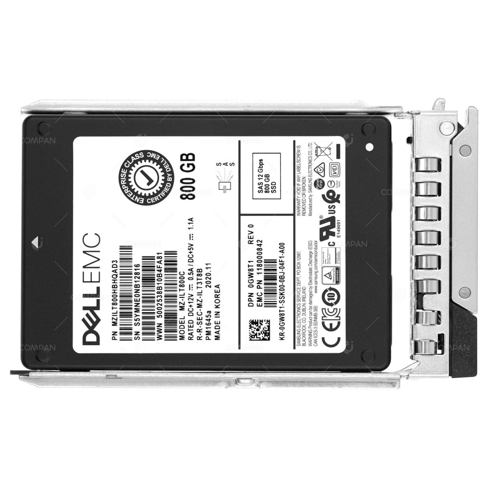 118000842  DELL SSD 800GB SAS 12G 2.5" SFF FOR DELL VXRAIL S570